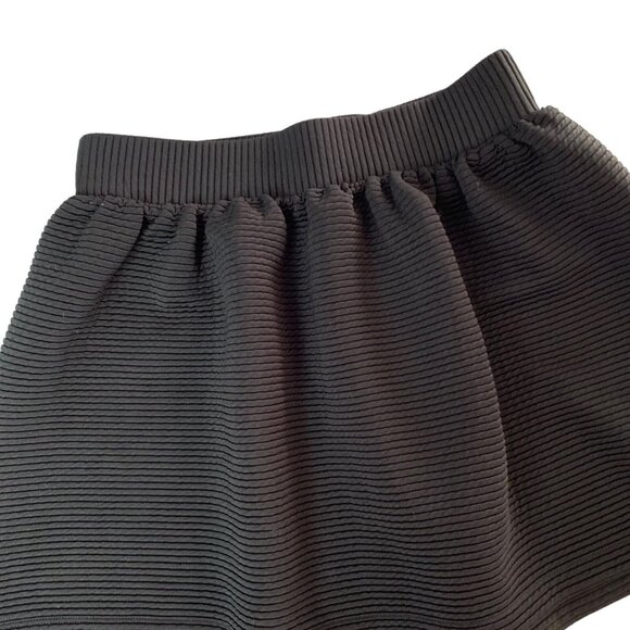 Urban Outfitters Cooperative Skirt Medium Black Elastic Waist A Line - Picture 2 of 6